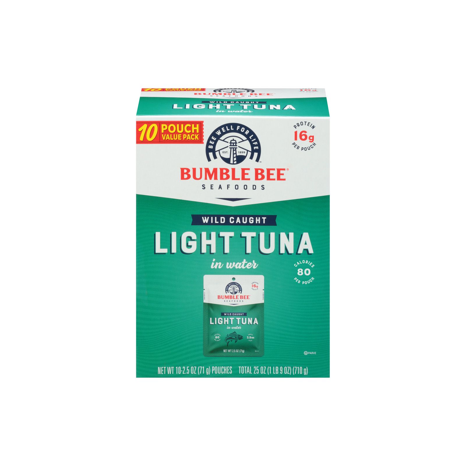 Bumble Bee Light Tuna, 10 pk./2.5 oz.