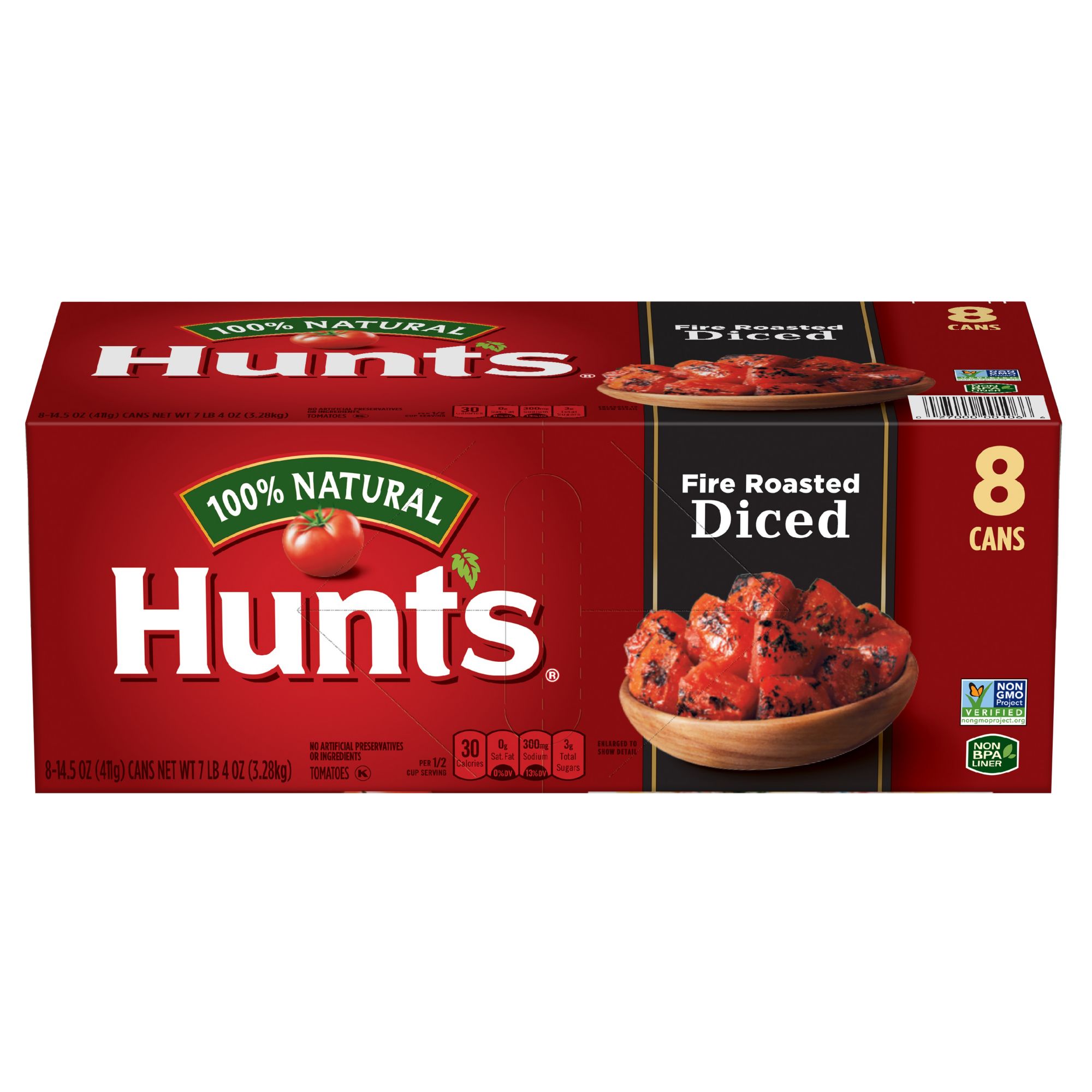 Hunts Fire Roasted Diced Tomatoes, 8 ct./14.5 oz.