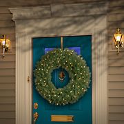 National Tree 36&quot; Pre-Lit Norwood Fir Wreath - Clear