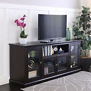 W. Trends 70&quot; Wood Highboy TV Media Stand for TVs Up to 70&quot; - Espresso