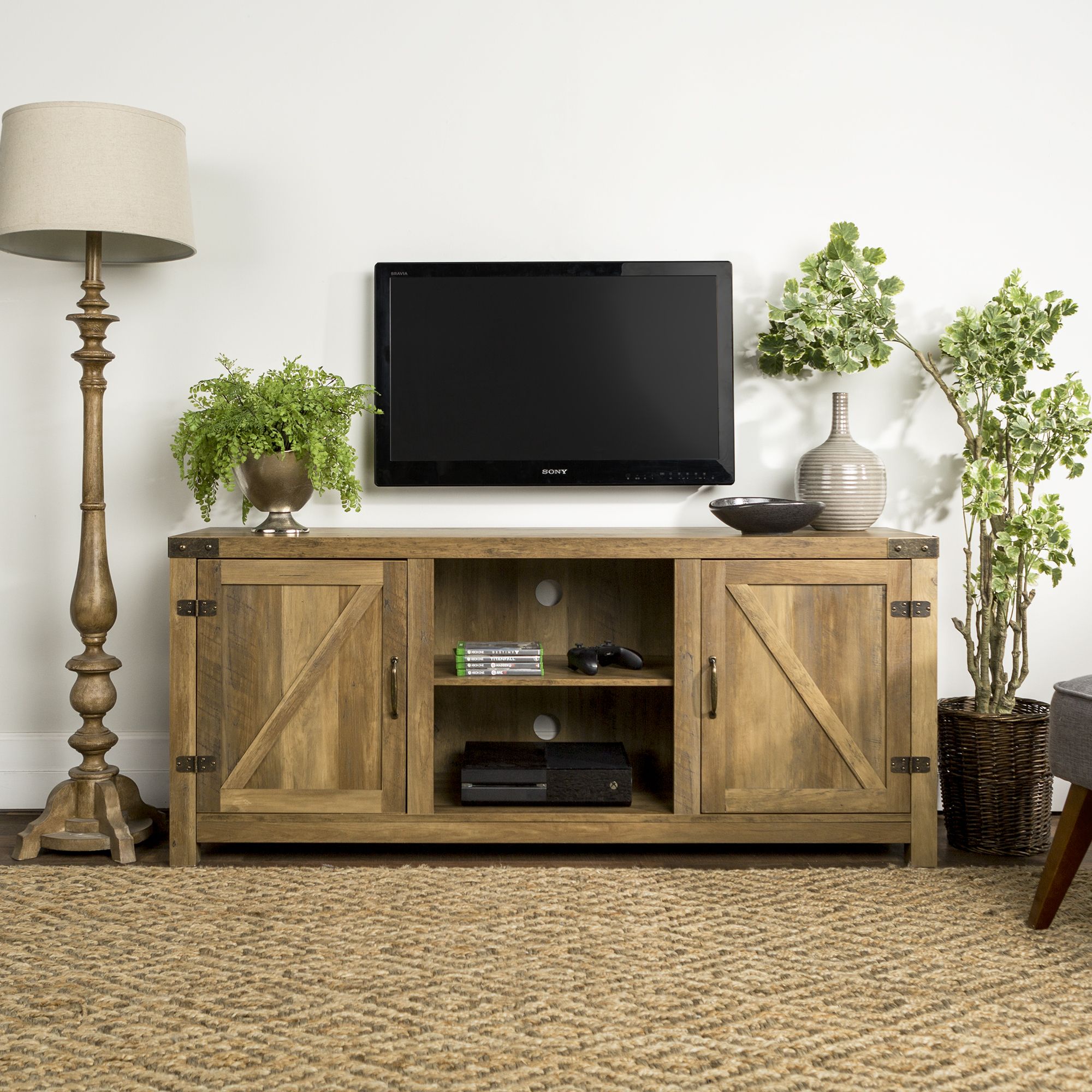 rustic tv stand