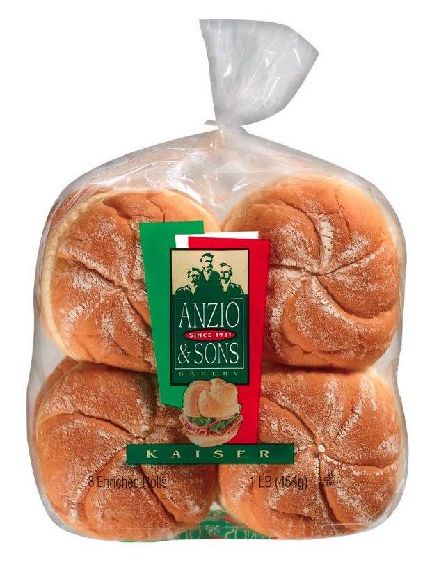 Anzio Soft Kaiser Roll, 8 pk.