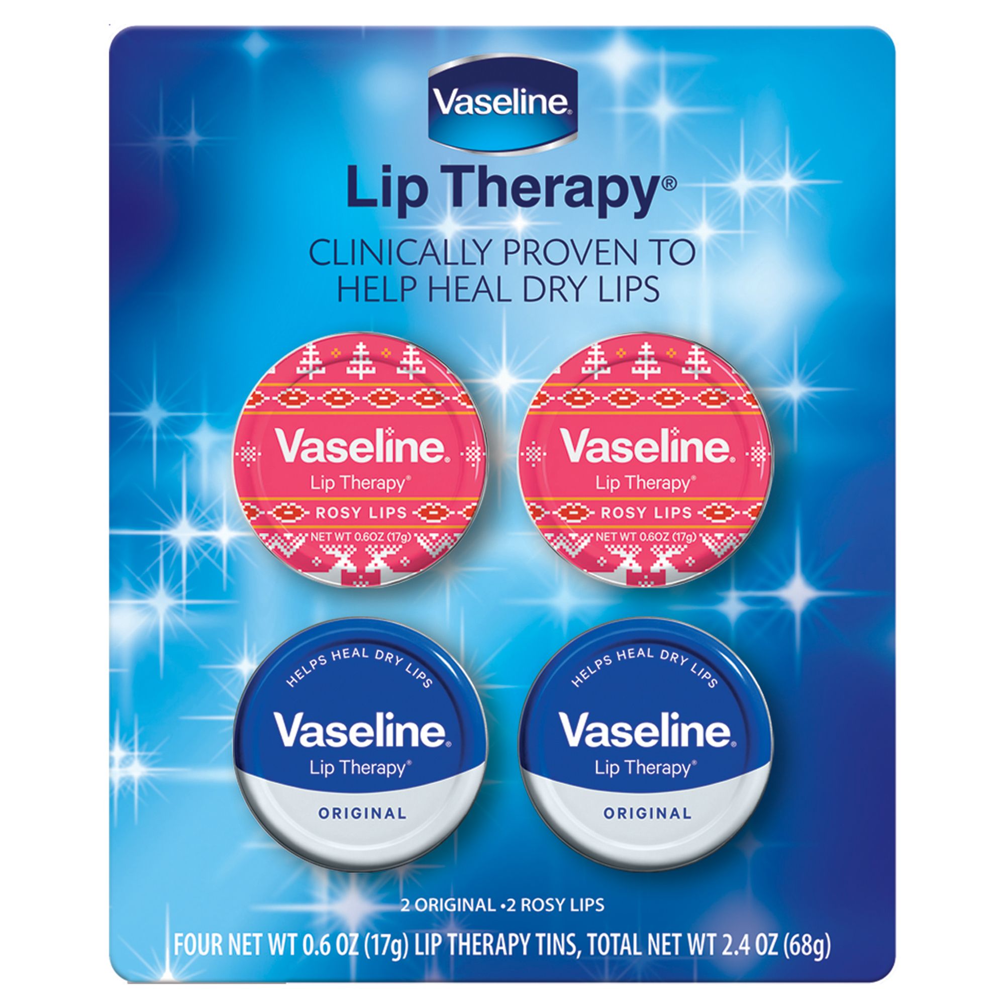 Vaseline Winter Lip Therapy 4 Pk 0 6 Oz Bjs Wholesale Club