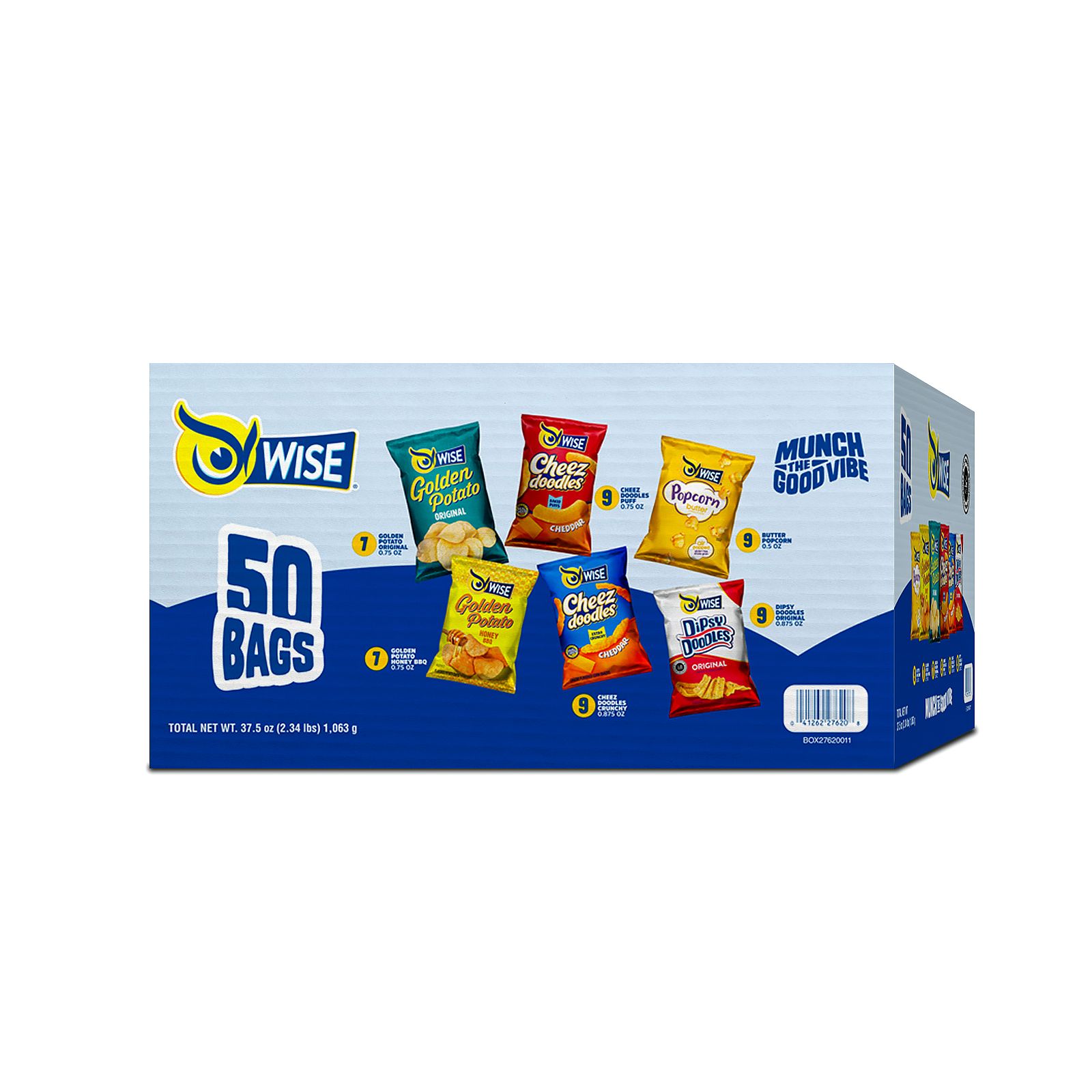 Wise Grab Amp Snack Variety Pack 50 Ct