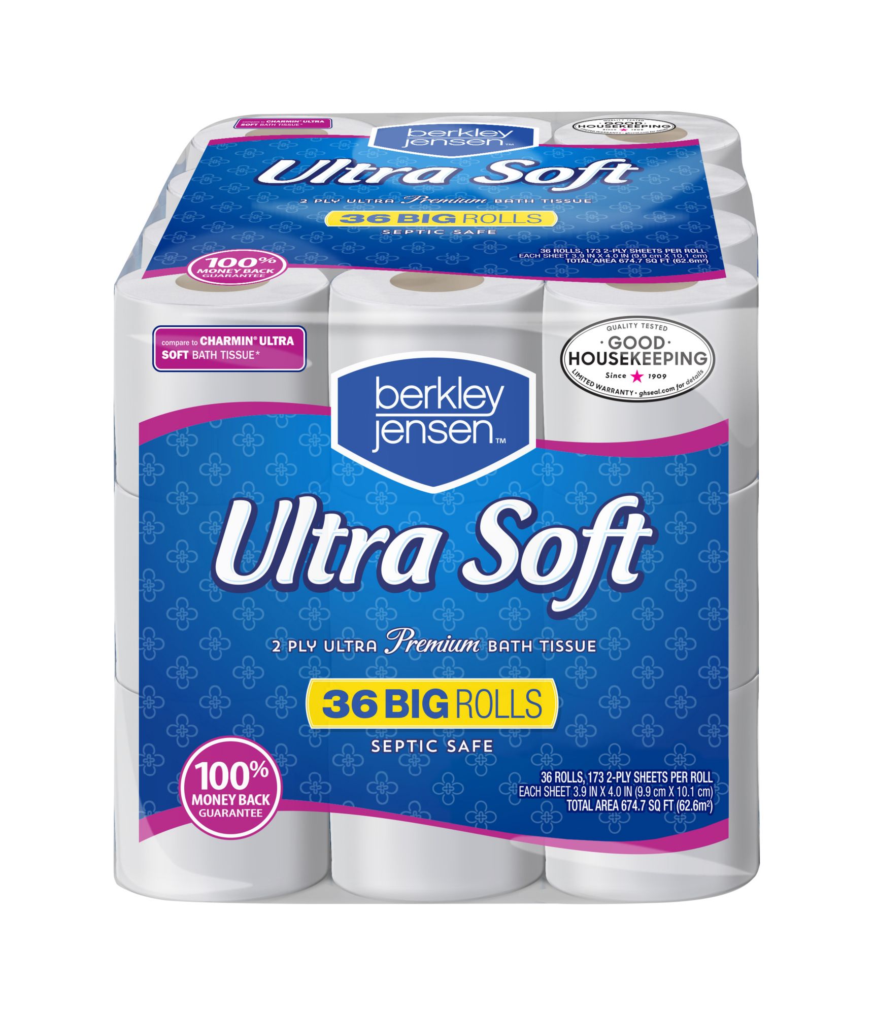 Berkley Jensen Ultra Soft 2 Ply Premium Bath Tissue 173 Sheet 36