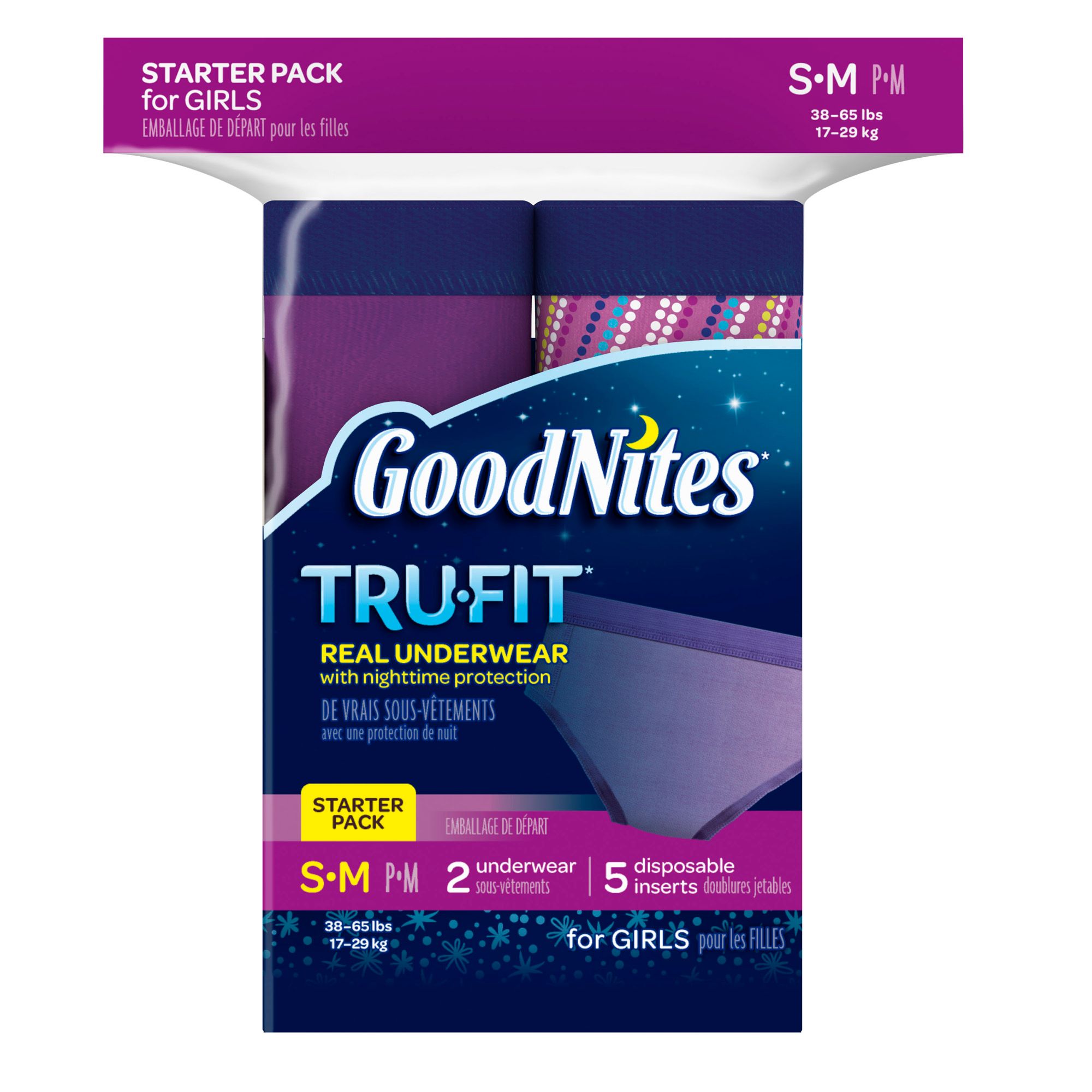 Goodnites Tru Fit Real Underwear With Nighttime Protection Starter