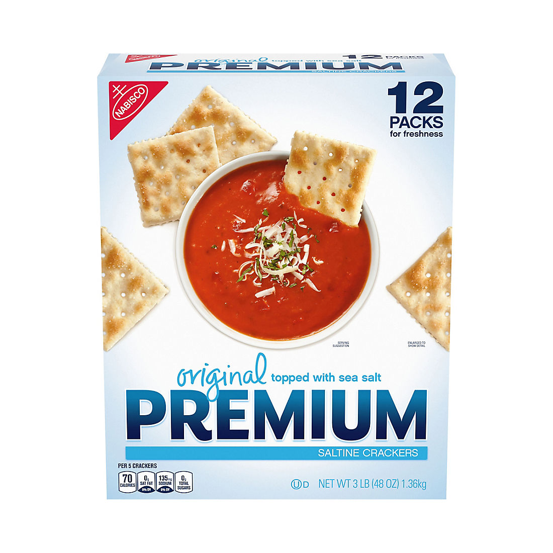 Nabisco Premium Saltine Crackers 12 Pk 4 Oz Bjs Wholesale Club
