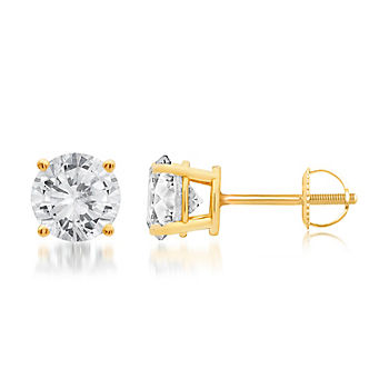 1.50 ct. t.w. Round-Cut Diamond Stud Earrings in 14k Yellow Gold | BJ's ...