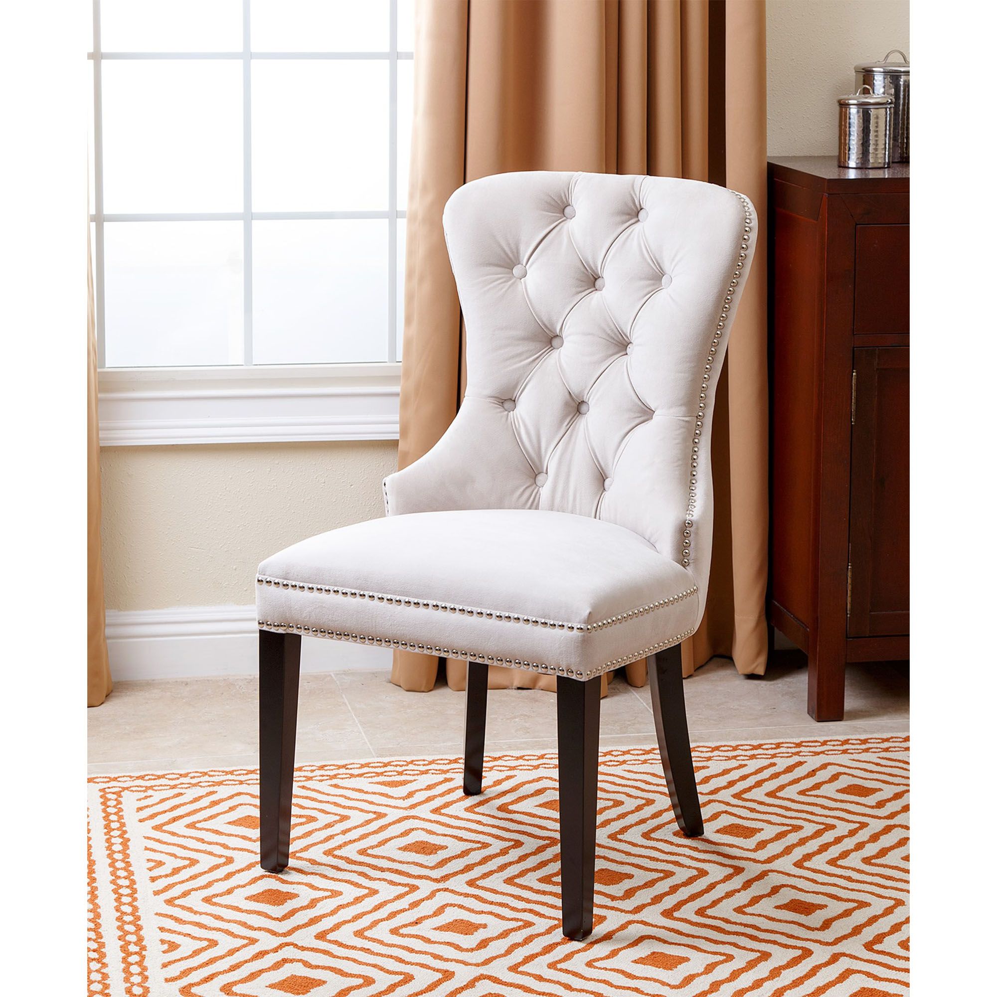 Abbyson versailles tufted velvet dining chair new arrivals