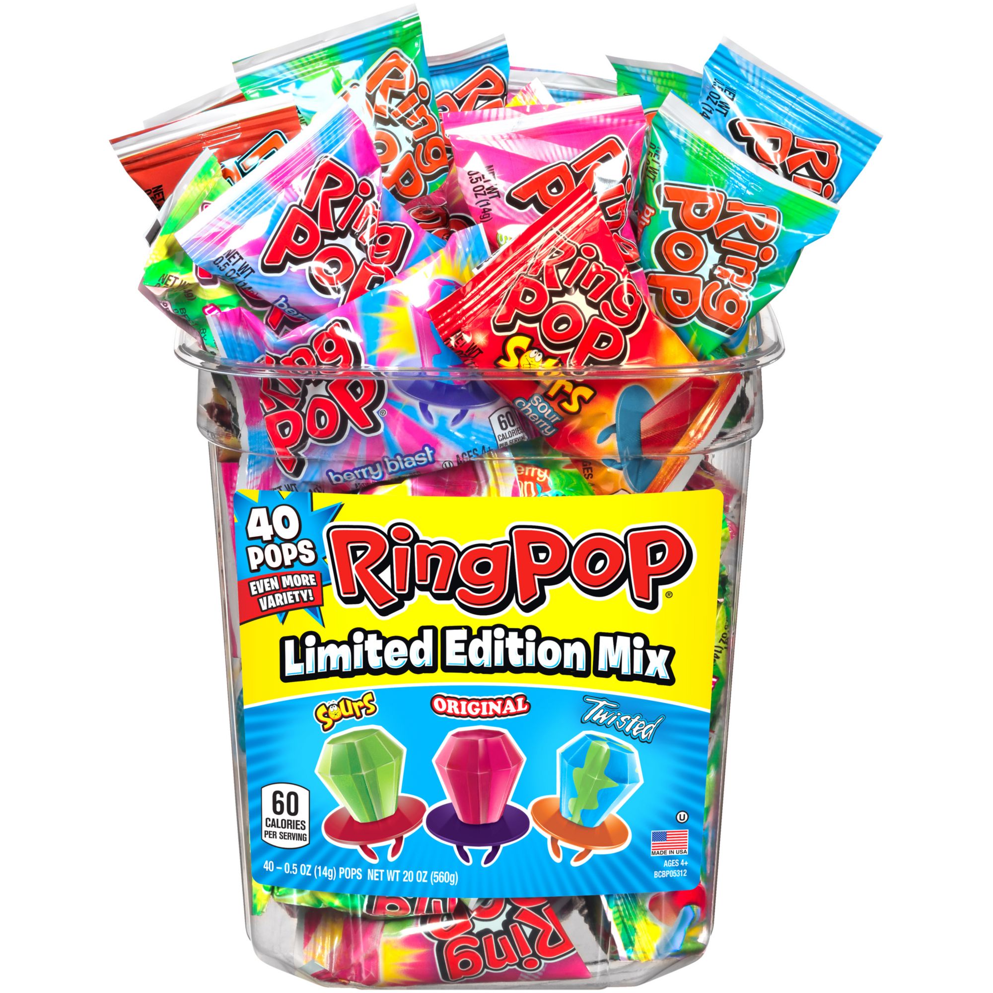 Ring Pops Variety Box, 40  ct.