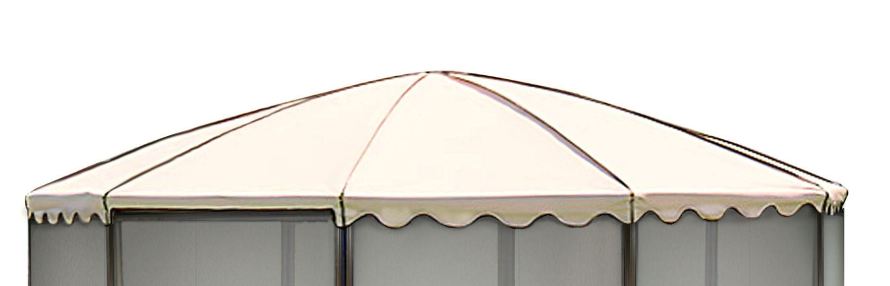 Casita Replacement Roof for 12'3&quot; Round Screenhouse - Almond