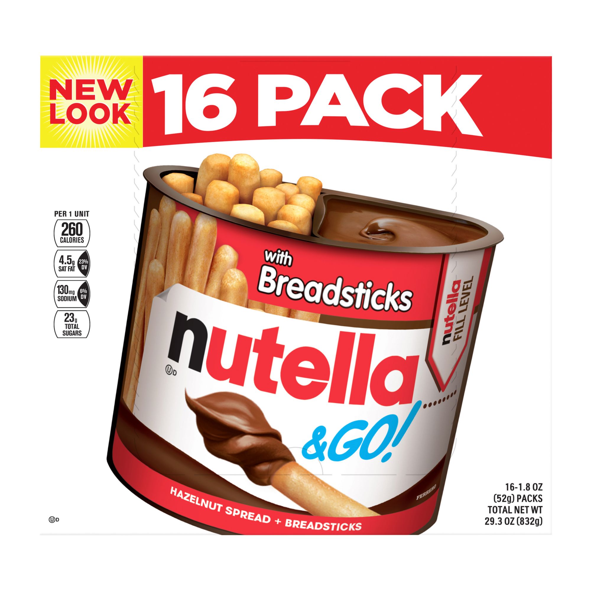 Nutella & Go with Breadsticks, 16 ct./1.8 oz.