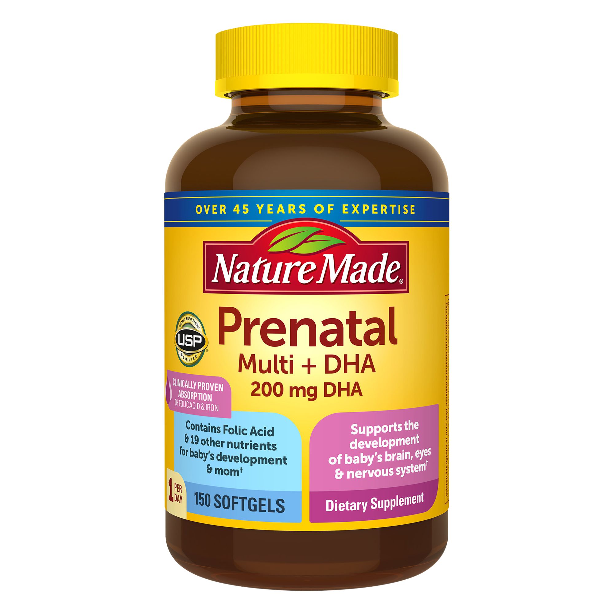 Nature Made Prenatal Multi Dha Liquid Softgel Multivitamin 150 Ct