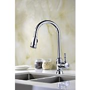 ANZZI Sails Pull-Down Single-Handle Kitchen Faucet - Chrome
