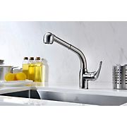 ANZZI Harbour Pull-Out Single-Handle Kitchen Faucet - Brushed Nickel