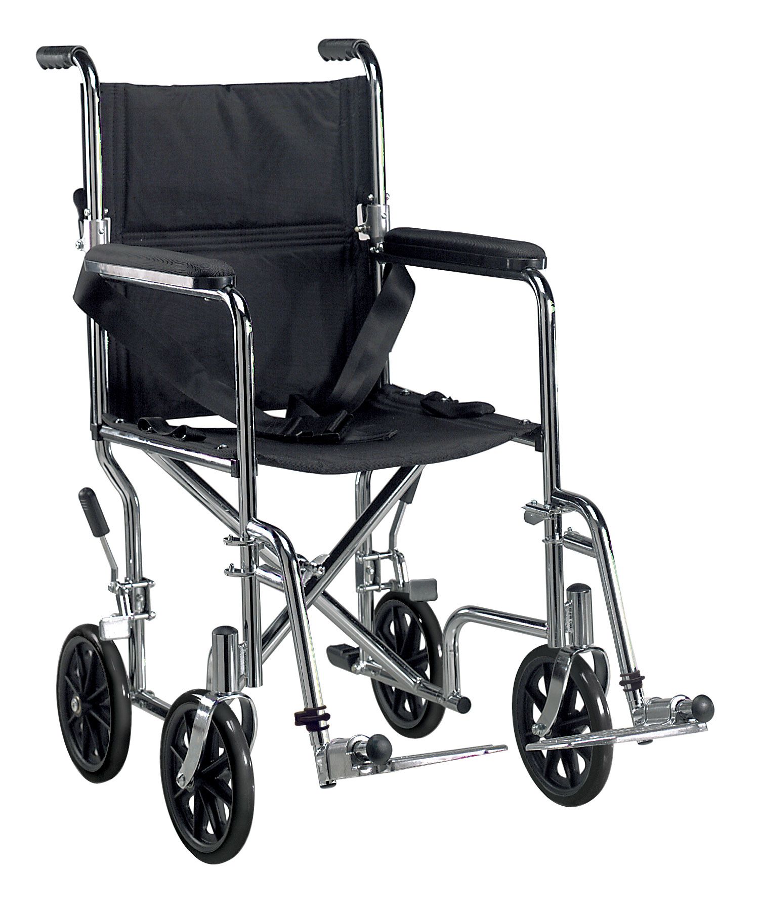 Drive Medical Deluxe Go Kart 19 Transport Chair Chrome Bjs