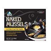 North Coast Naked Mussels in Garlic Butter Sauce, 2 lbs.