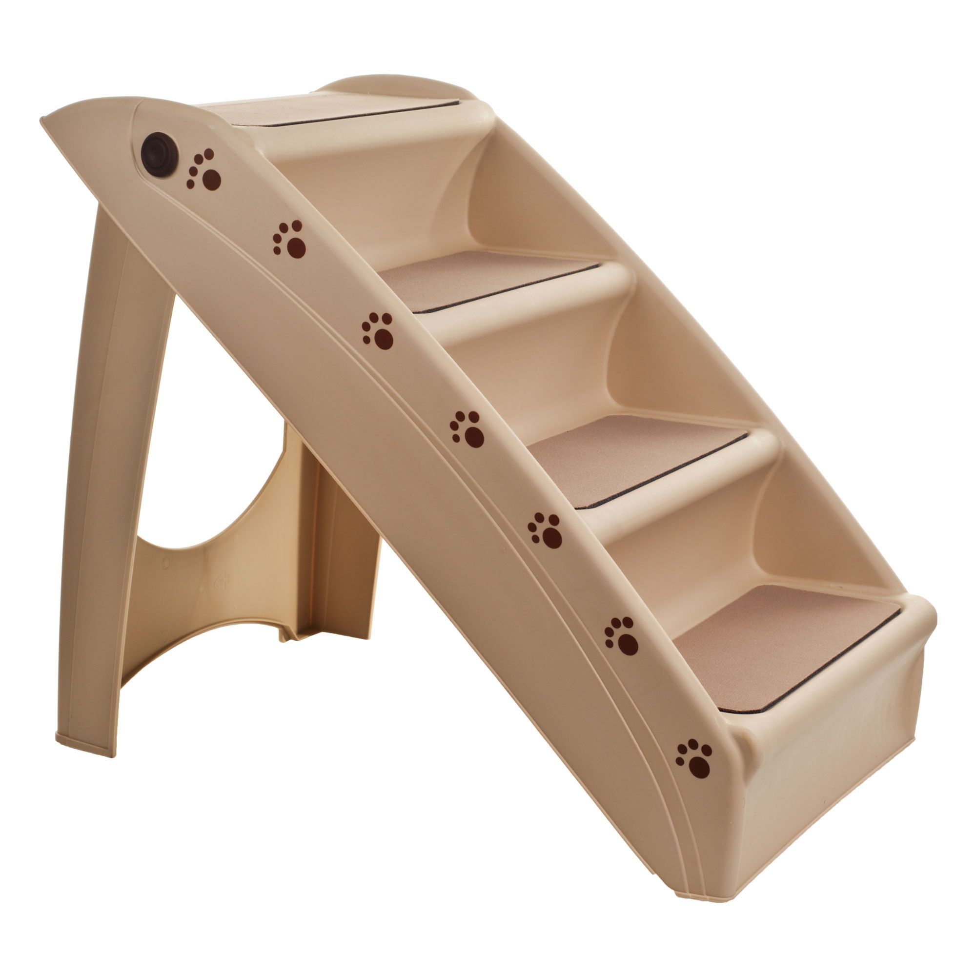 PETMAKER 15&quot; 4-Step Folding Pet Stairs - Tan