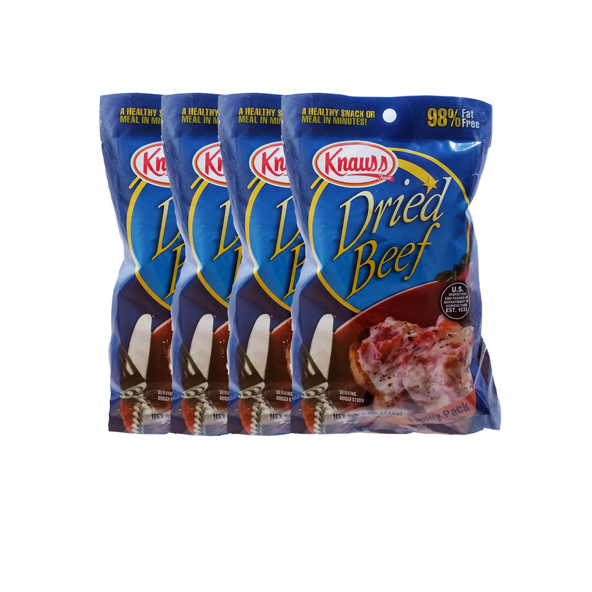 Knauss Dried Beef, 4 pk.