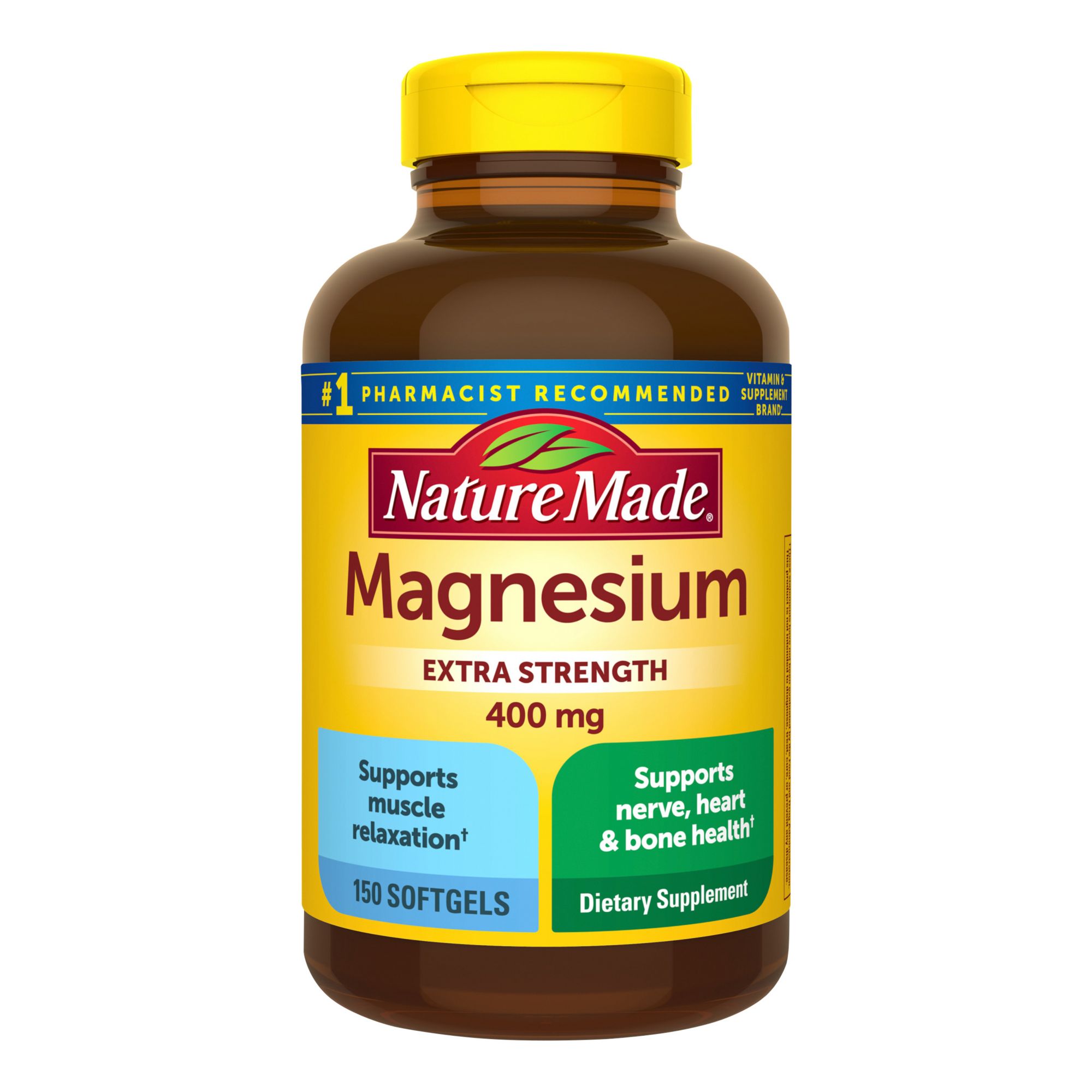 Nature Made Extra Strength Magnesium 400 mg Softgels, 150 ct.