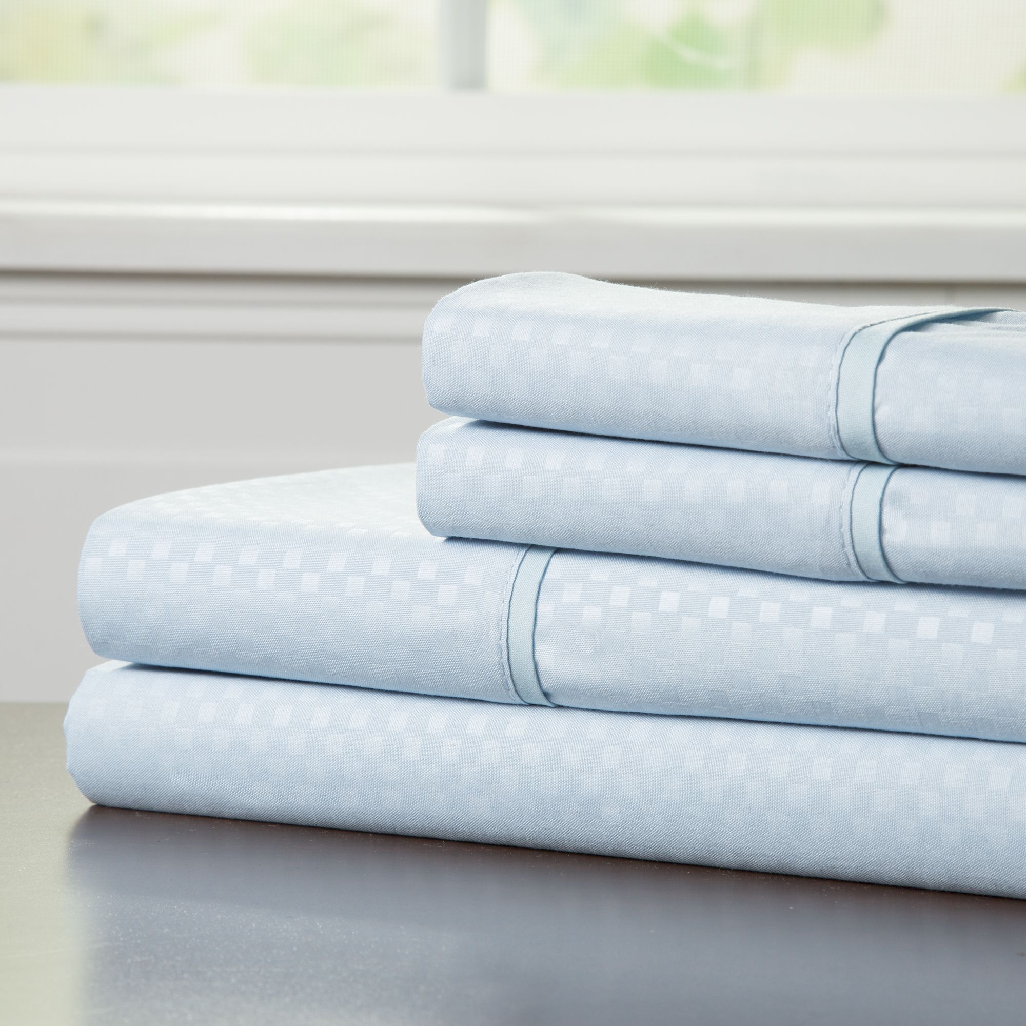 Lavish Home Brushed Microfiber Sheet Set - Blue