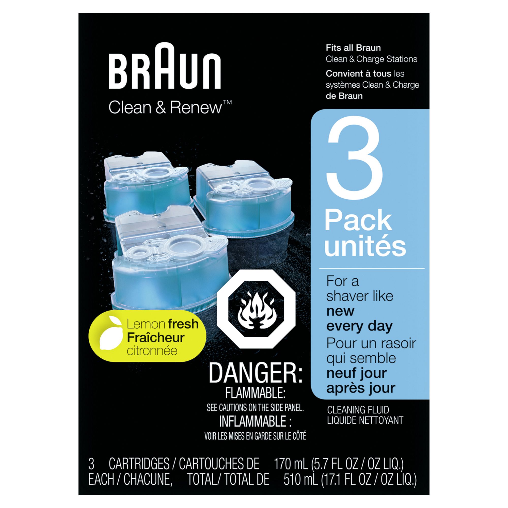  Braun Clean and Renew 3 Pack : Beauty & Personal Care