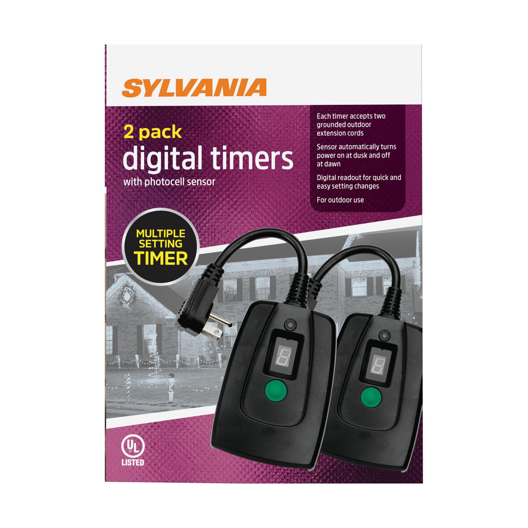 Sylvania Digital Timers 2 Pk Bjs Wholesale Club
