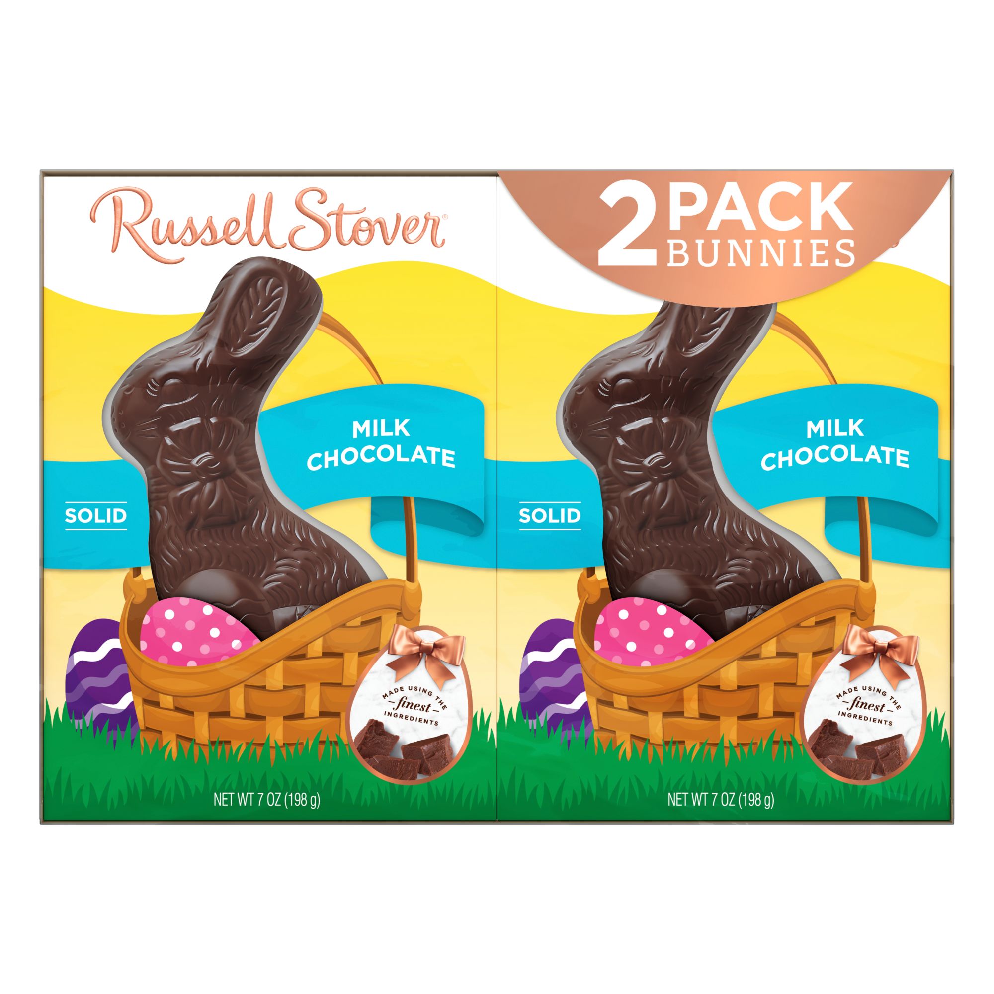 Russell Stover Milk Chocolate Bunnies, 2 pk./7 oz.