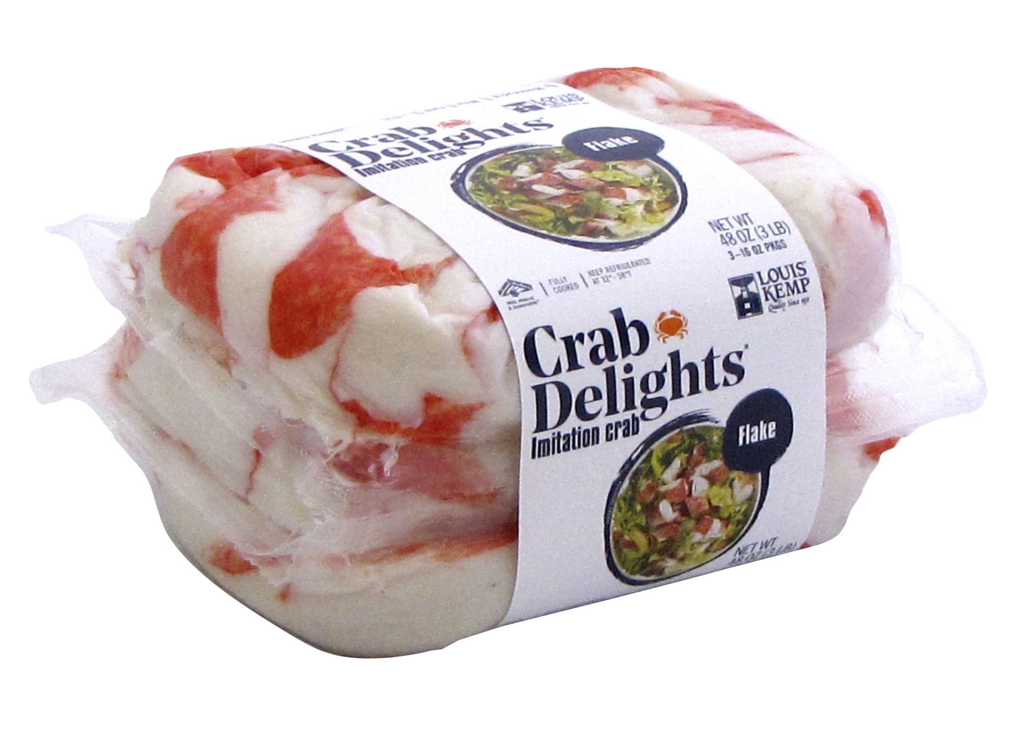 Louis Kemp Crab Delights Chunk Style Imitation Crab Meat, Seafood