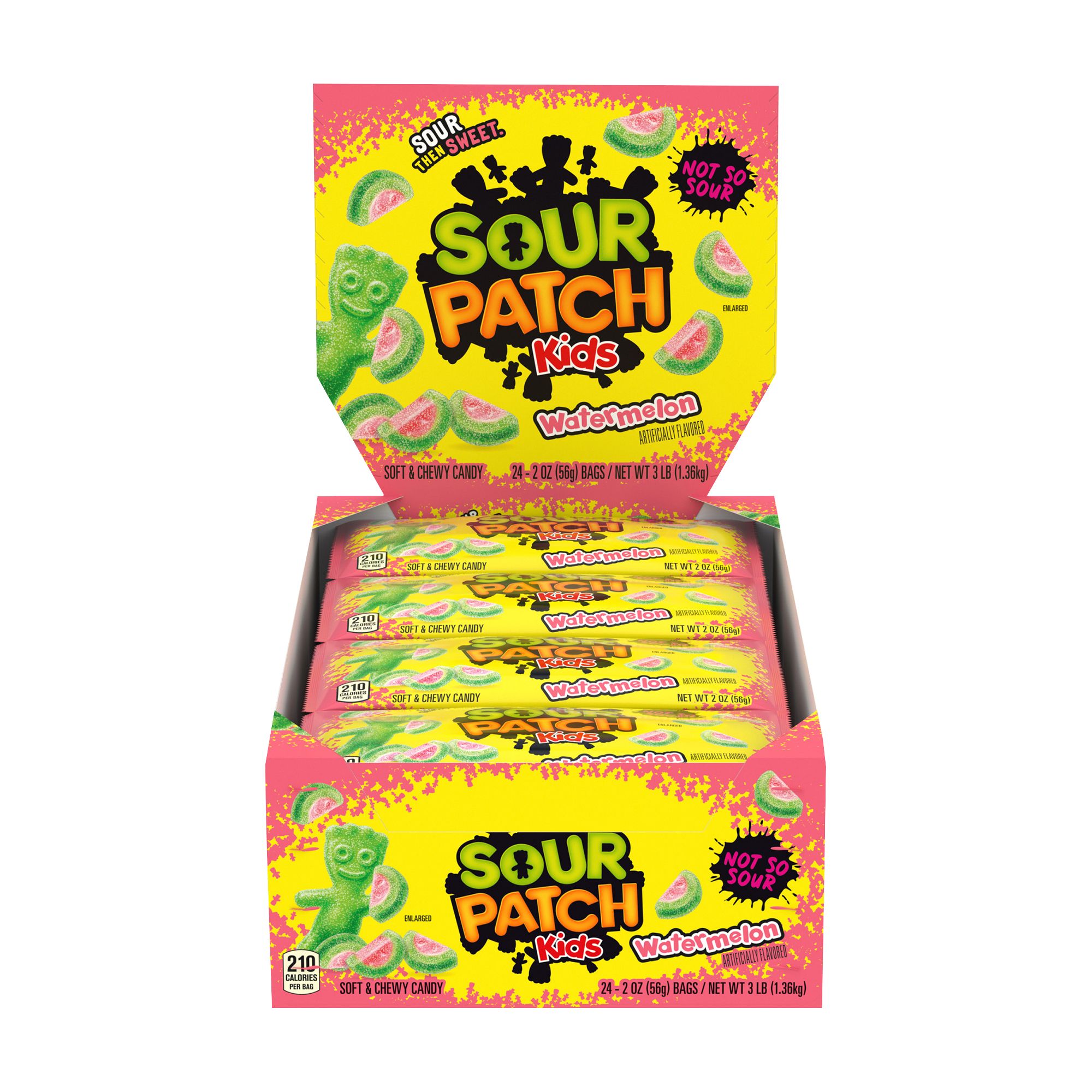 SOUR PATCH KIDS Soft & Chewy Candy, Halloween Candy, 24 Count