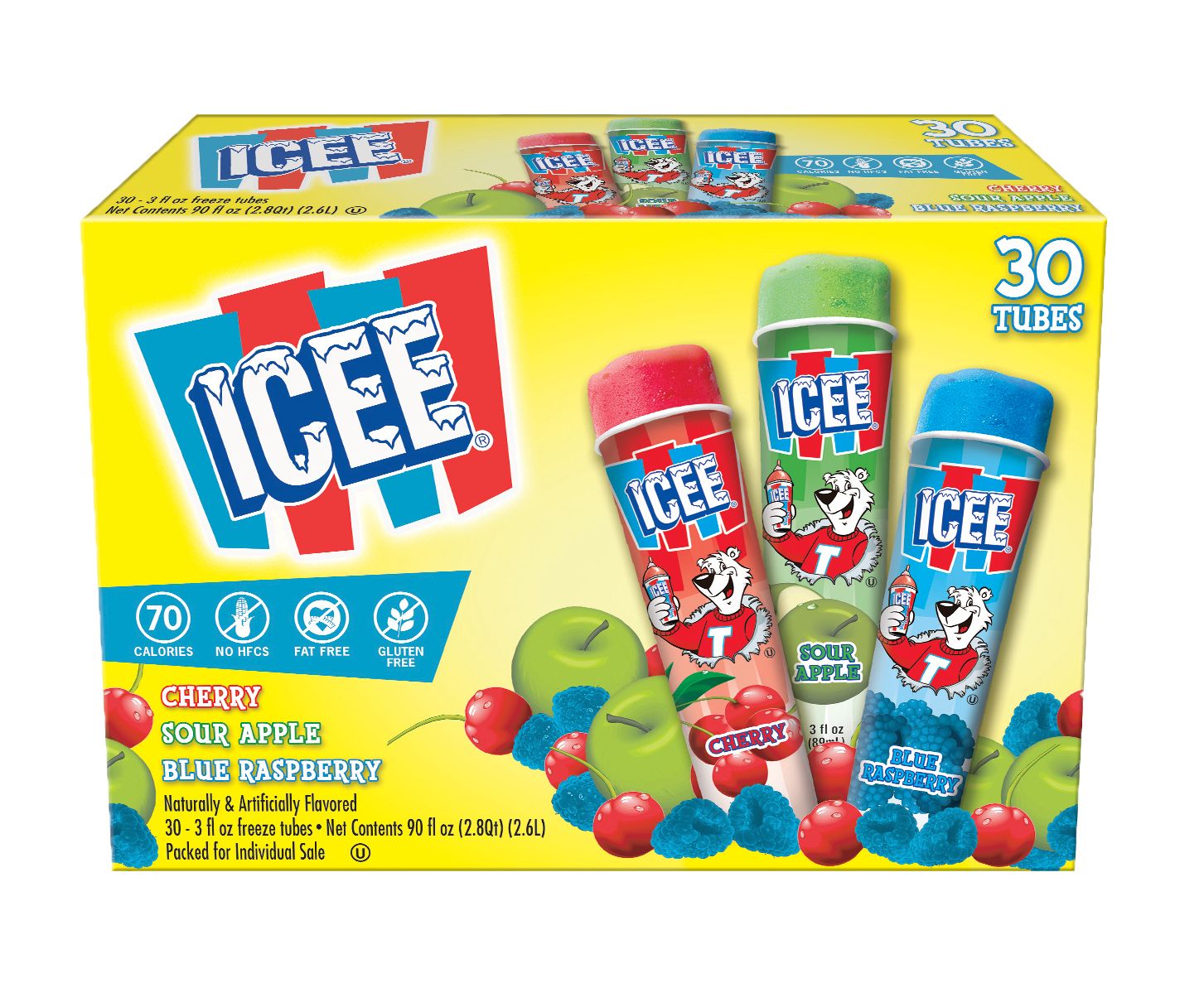 Icee Freeze Squeeze Up Variety, Frozen (30 ct.) – My Kosher Cart