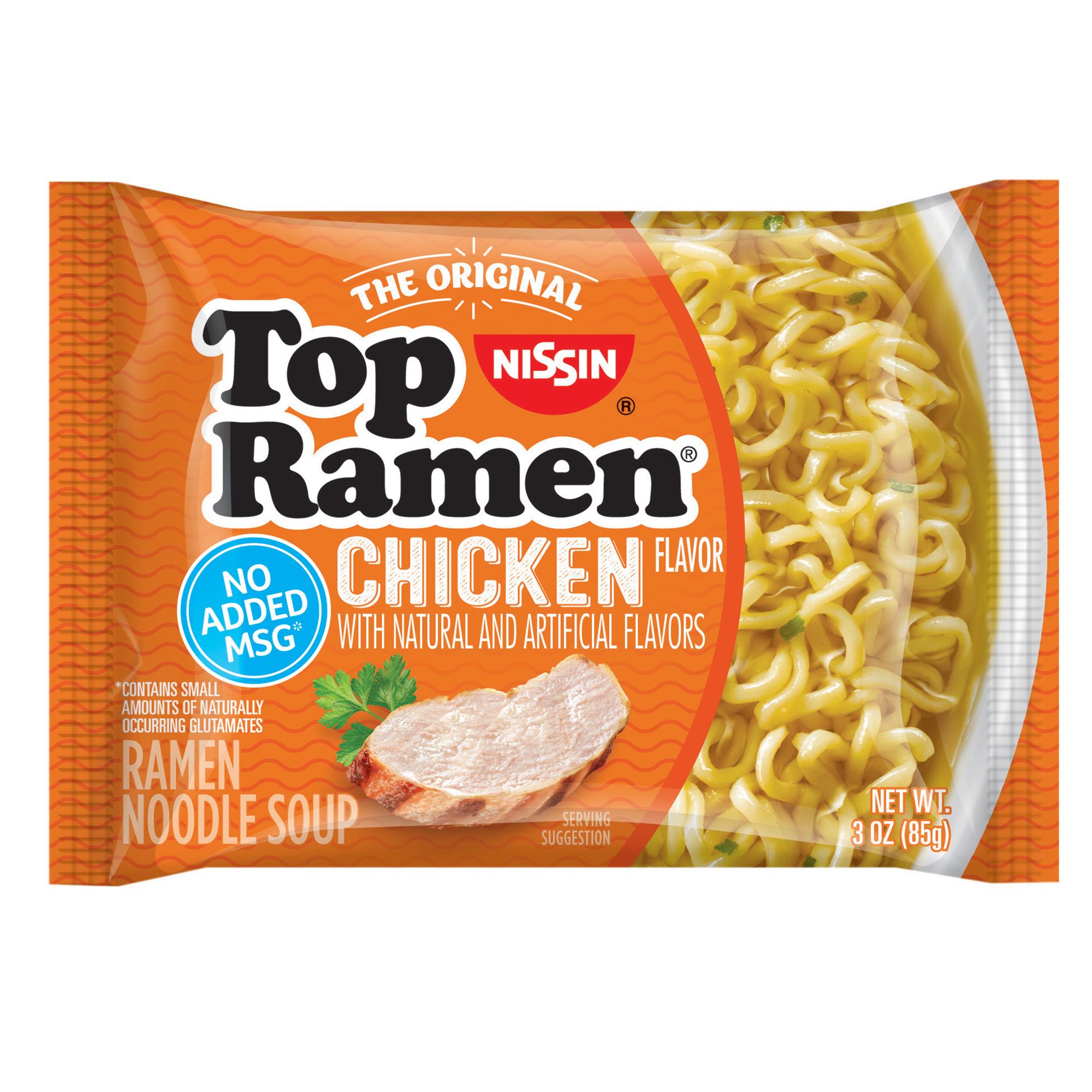 Nissin Top Ramen Chicken Flavor Noodle Soup 48 Pk 3 Oz Bjs Wholesale Club