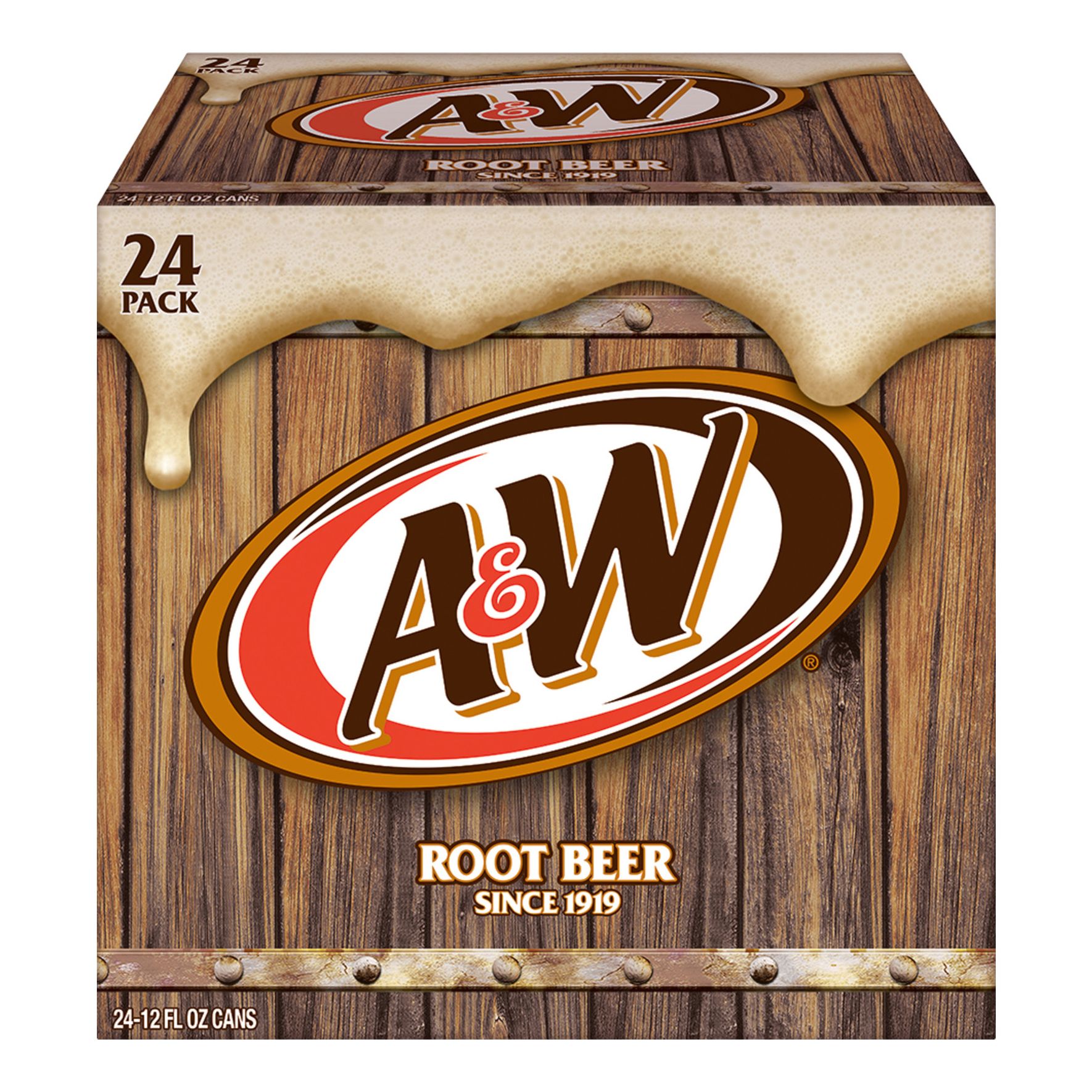 A & W Root Beer 24/12 oz Cans - Beverages2u