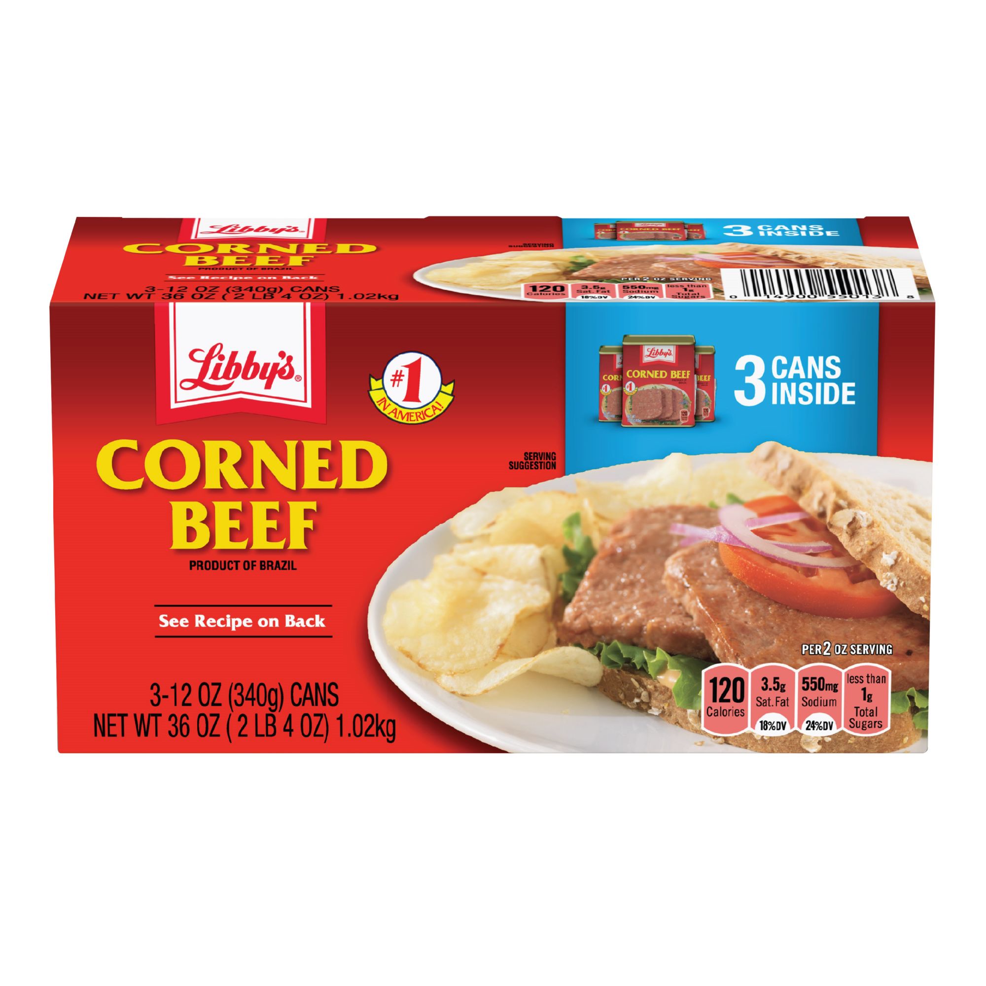 Libby's Corned Beef, Canned, 12 Oz, 1 Count