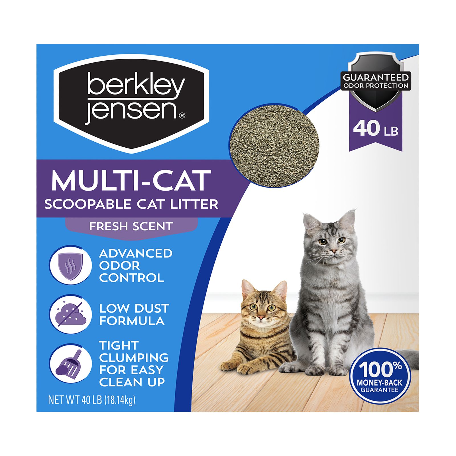 Berkley Jensen Multi Cat Scoopable Cat Litter 40 lbs. BJ s