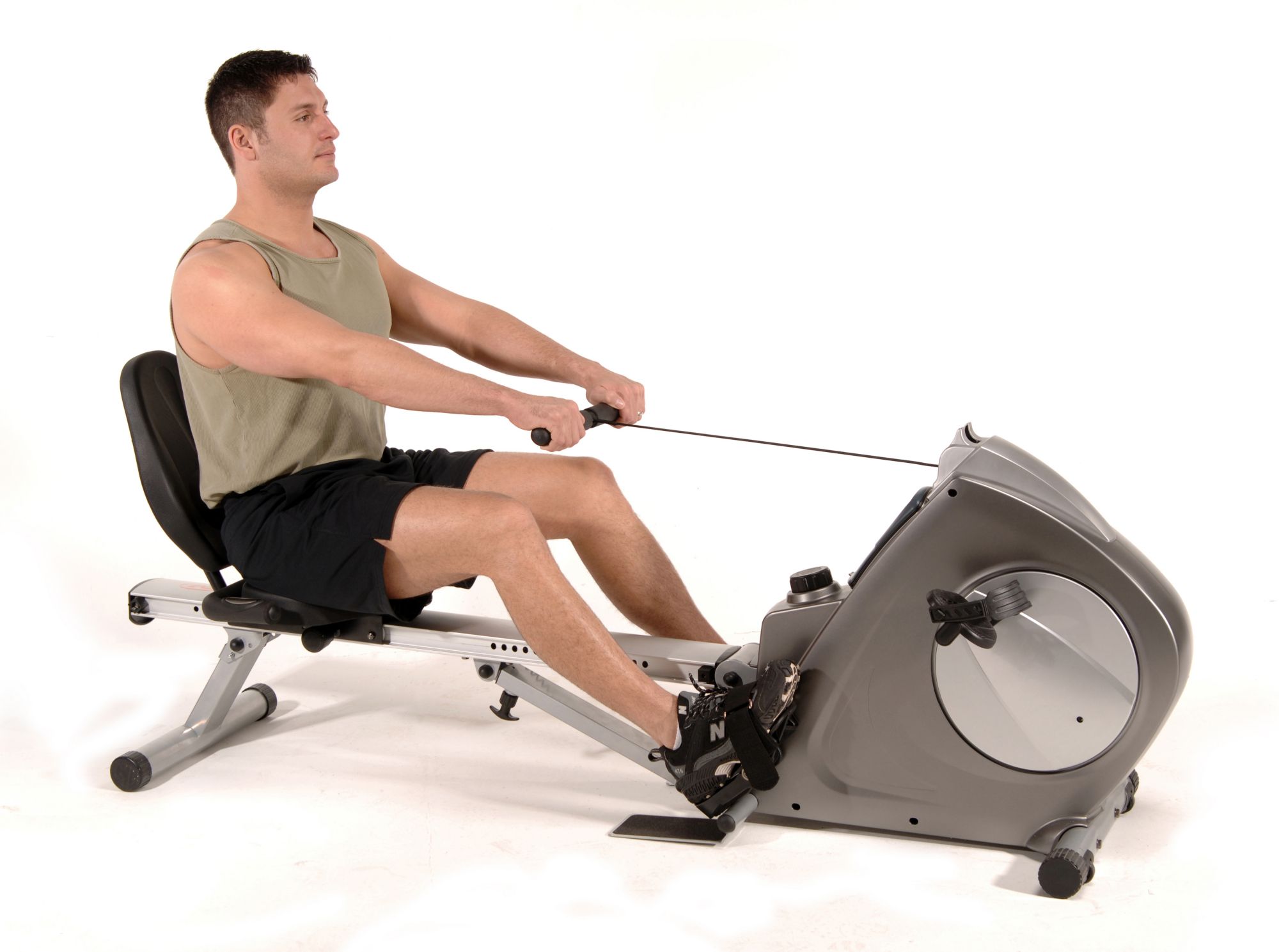 recumbent rowing machine