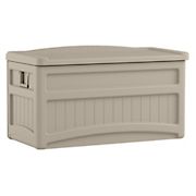 Suncast 73-Gal. Resin Deck Box with Wheels - Taupe