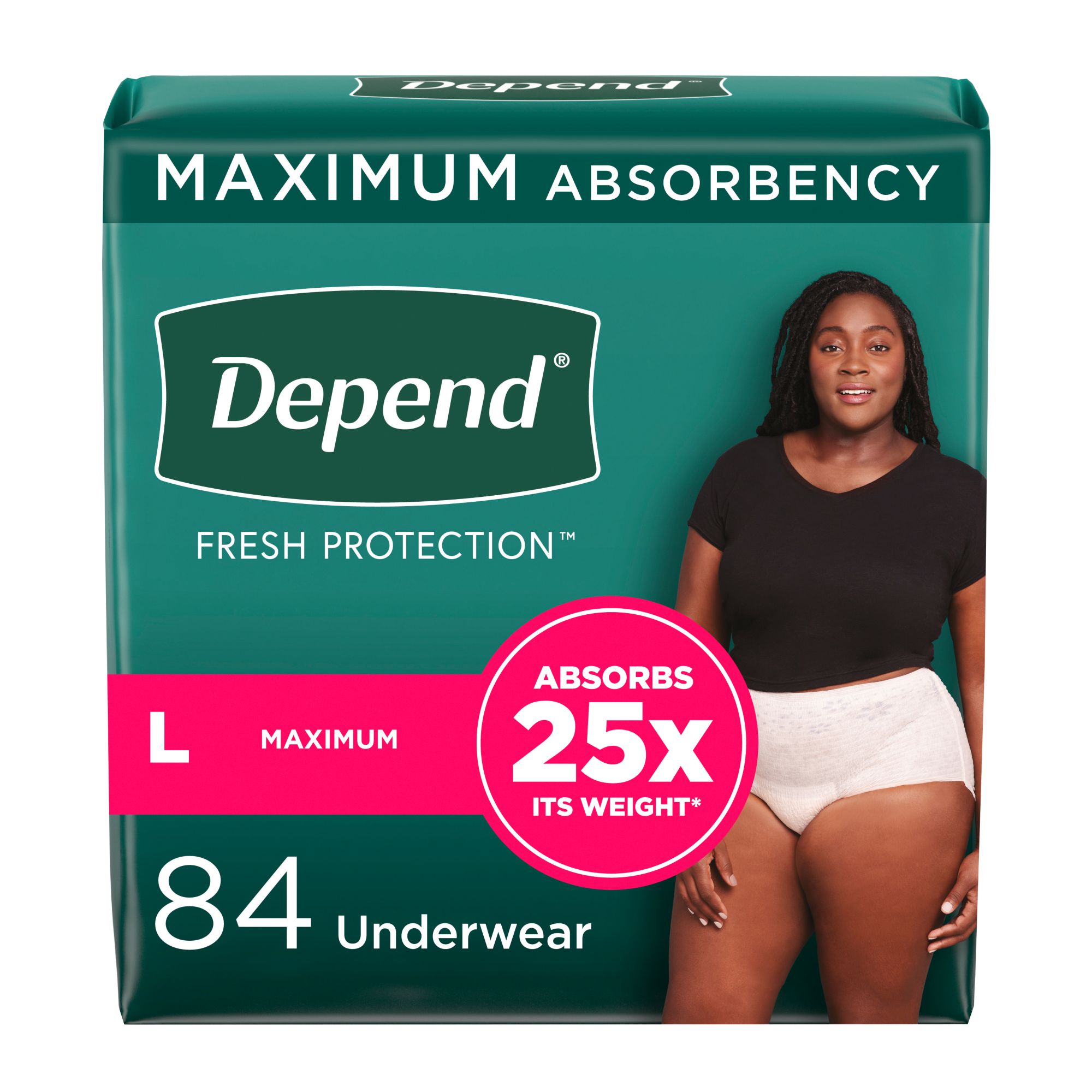 Depend Fit-Flex Small Maximum Absorbency Underwear for Women, 92 ct.