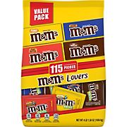 M&M's Chocolate Candy Fun Size Bulk Variety Pack With Milk Chocolate & Peanut, 115 ct.