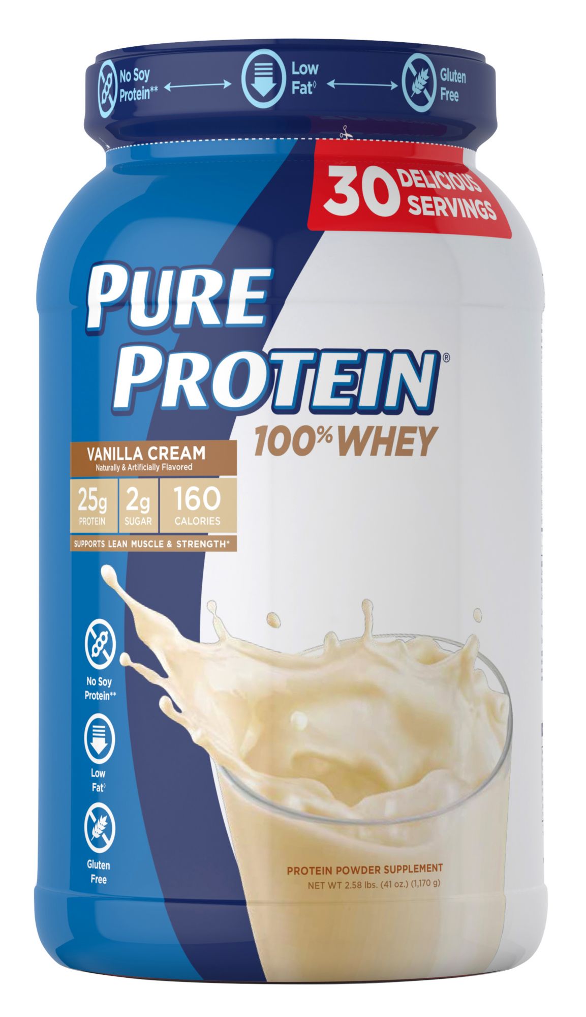 Pure Protein Vanilla Cream Protein Powder 2 58 Lbs Bjs