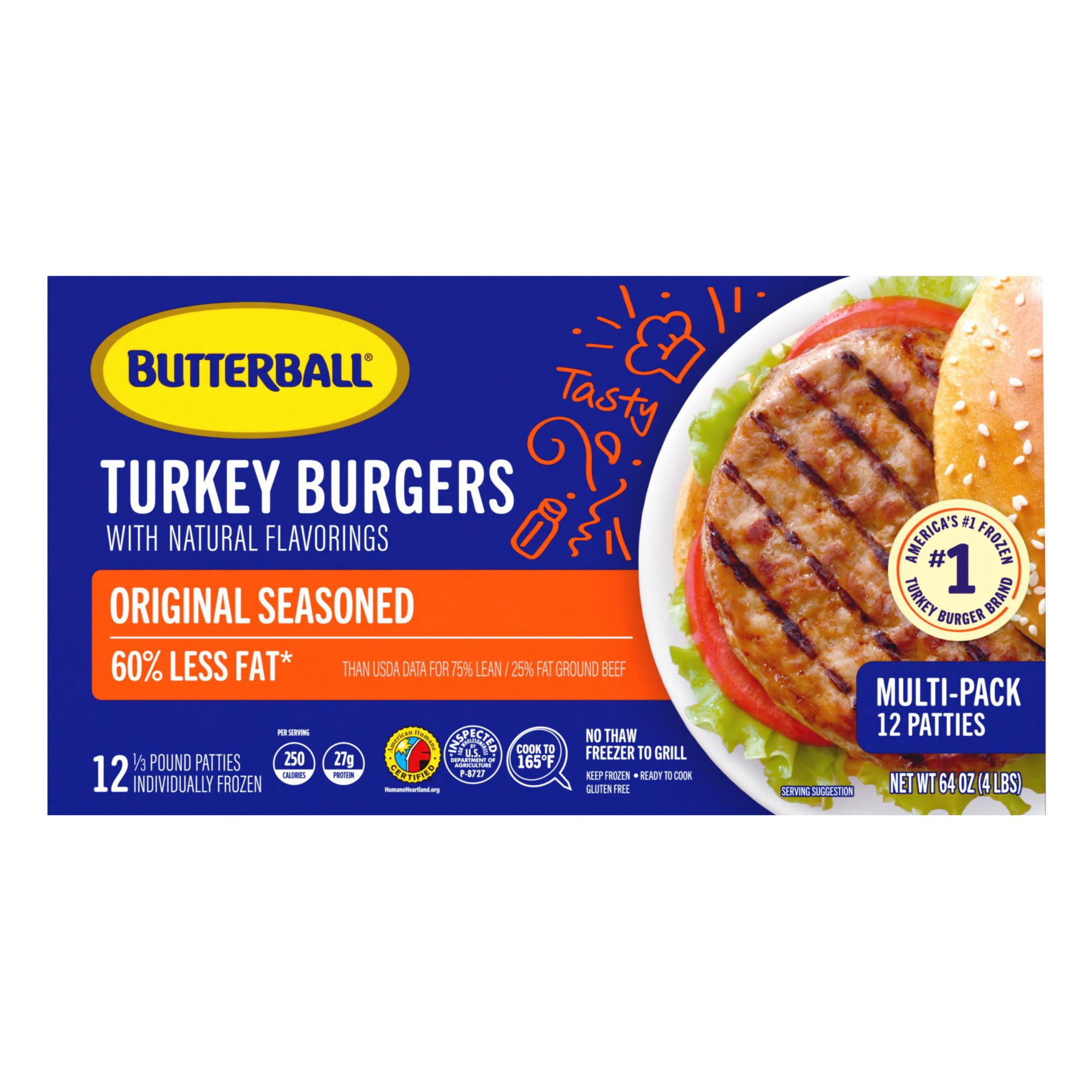 Bubba Burger Burgers, Turkey, 90%/10% 8 ea