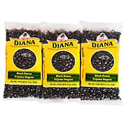 Diana Dry Black Beans Bulk Dry Bags, 6 Bags/12 oz.