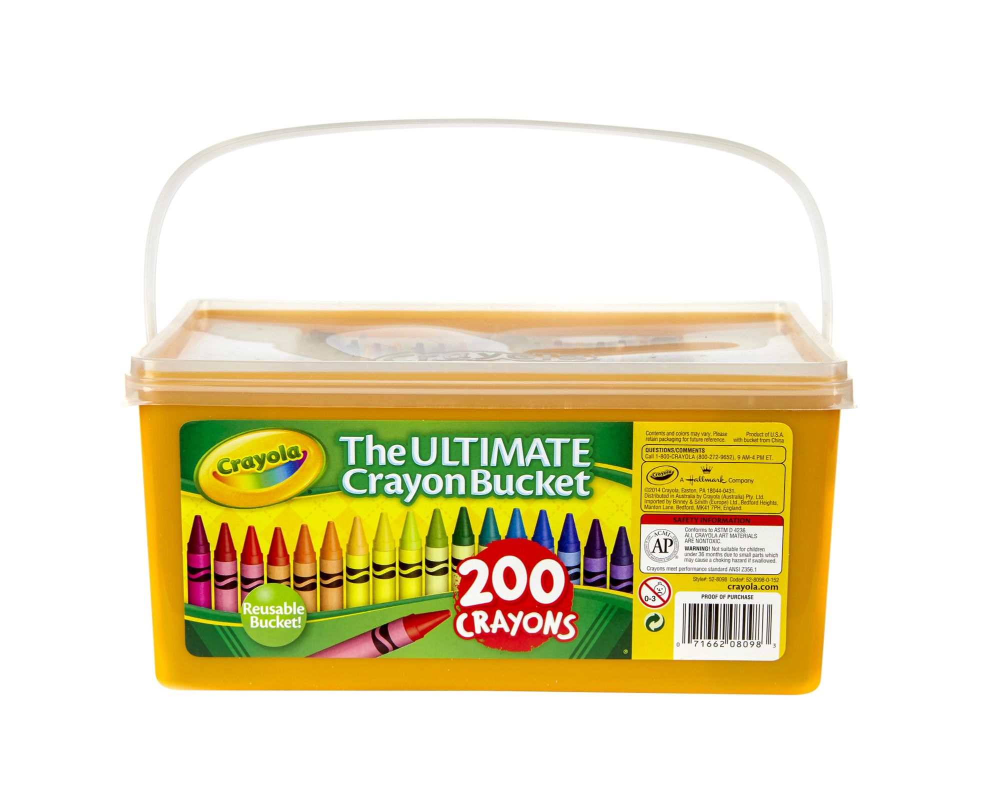 Crayola Ultimate Crayon Bucket, 200 ct.