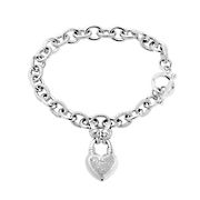 .25 ct. t.w. Diamond Heart Toggle Bracelet in Sterling Silver