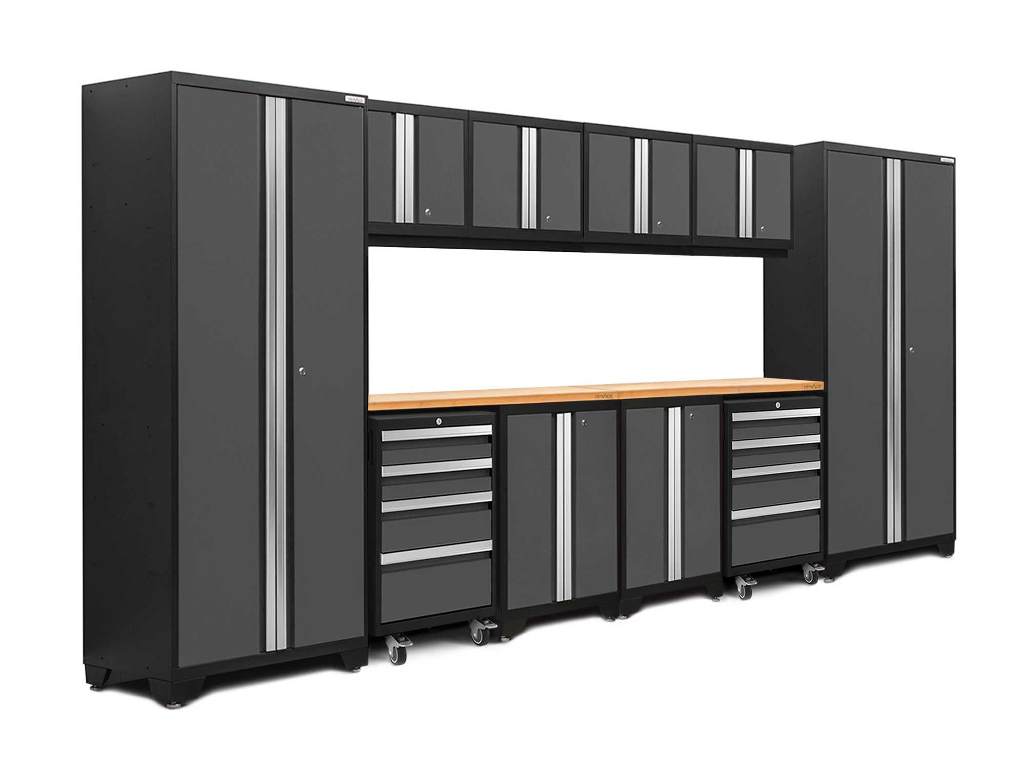 Newage Products Bold 3 0 Series 12 Pc Cabinet Set Gray Bjs
