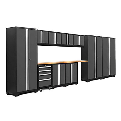 NewAge Products Bold 3.0 Series 12 Piece Garage Storage Cabinet Set with Worktop