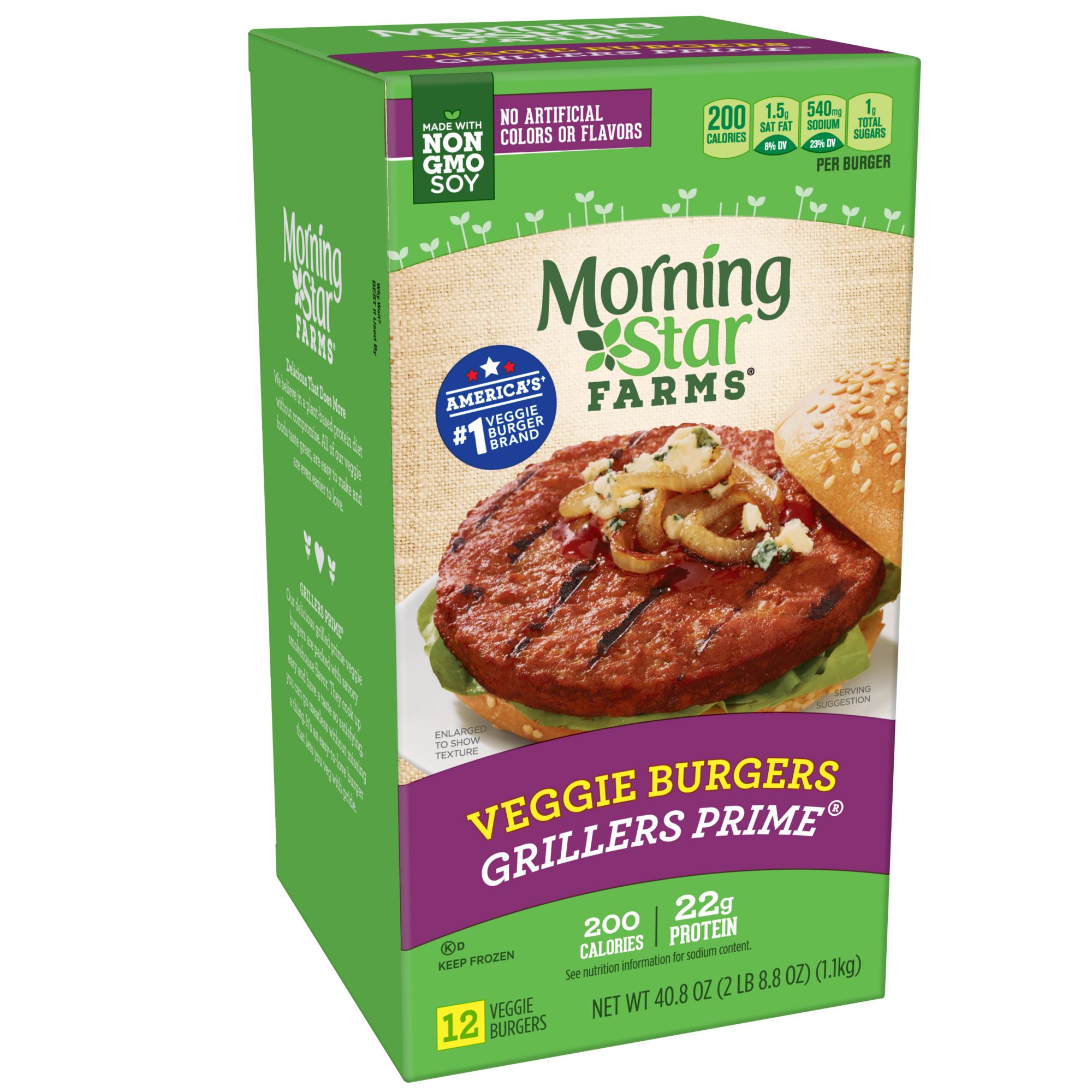 Morningstar Farms Grillers Prime Veggie Burgers 12 Ct Bjs