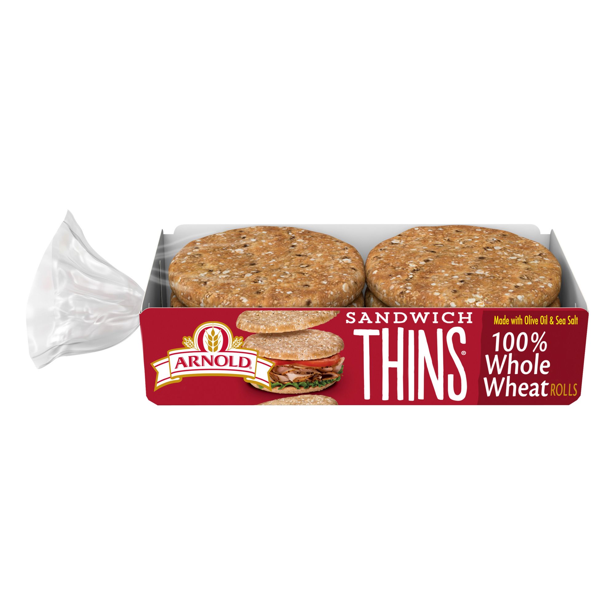 Arnold 100% Wheat Sandwich Thin, 6 ct.