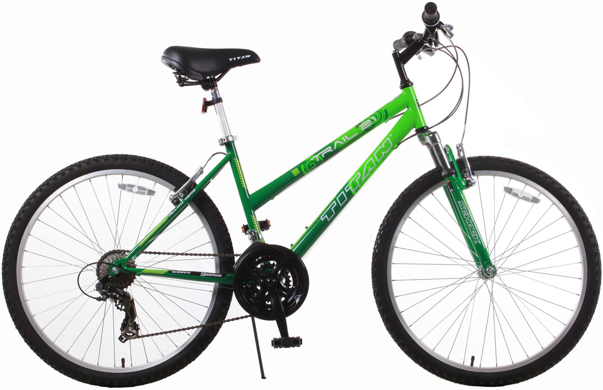 Titan Trail Women s 26 21 Speed Mountain Bike Green Dark Green BJ s Wholesale Club