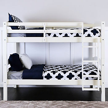 W Trends Twin Size Bunk Bed White, Abby Twin Over Bunk Bed Instructions